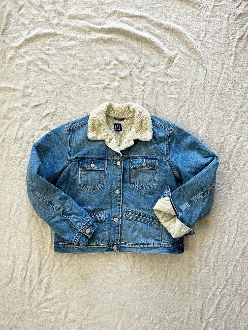 GAP Sherpa Lined Denim Jacket